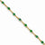14K Yellow Gold Diamond and Emerald Bracelet
