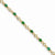 14K Yellow Gold Diamond and Emerald Bracelet