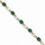 14K Yellow Gold Diamond and Emerald Bracelet