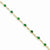 14K Yellow Gold Diamond and Emerald Bracelet
