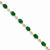 14K Yellow Gold Diamond and Emerald Bracelet
