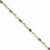 14K Yellow Gold Diamond and Emerald Oval Bracelet