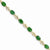 14K Yellow Gold Diamond and Emerald Bracelet