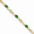 14K Yellow Gold Diamond and Emerald Bracelet