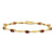 14K Yellow Gold Diamond and African Ruby Oval Bracelet