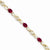 14K Yellow Gold Diamond and Ruby Bracelet