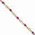 14K Yellow Gold Diamond and African Ruby Bracelet
