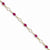 14K Yellow Gold Diamond and African Ruby Bracelet