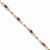 14K Yellow Gold Diamond and African Ruby Bracelet