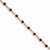 14K Yellow Gold Diamond and Ruby Bracelet
