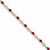 14K Yellow Gold Diamond and Ruby Bracelet