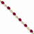 14K Yellow Gold Diamond and Ruby Bracelet