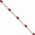 14K Yellow Gold Diamond and African Ruby Bracelet