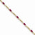 14K Yellow Gold Diamond and Ruby Bracelet