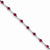 14K White Gold Diamond and Ruby Bracelet