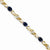 14K Yellow Gold Diamond and Sapphire Bracelet