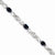 14K White Gold Diamond and Sapphire Bracelet