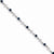 14K White Gold Diamond and Sapphire Bracelet