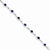 14K White Gold Diamond and Sapphire Bracelet