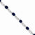 14K White Gold Diamond and Sapphire Bracelet