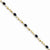 14K Yellow Gold Diamond and Sapphire Oval Bracelet