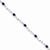 14K White Gold Diamond and Sapphire Gemstone Bracelet