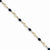 14K Yellow Gold Diamond and Sapphire Oval Bracelet