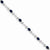 14K White Gold Diamond and Sapphire Gemstone Bracelet