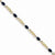 14K Yellow Gold Diamond and Sapphire Oval Bracelet