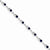 14K White Gold Diamond and Sapphire Bracelet