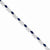 14K White Gold Diamond and Sapphire Figure Bracelet