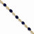 14K Yellow Gold Diamond and Sapphire Bracelet