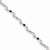 14K White Gold Diamond and Sapphire Gemstone Bracelet