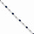 14K White Gold Diamond and Sapphire Gemstone Bracelet