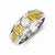 14k Two-tone Diamond Men's Ring