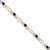 14K Yellow Gold Diamond and Sapphire Bracelet