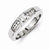 14k White Gold Diamond Men's Ring