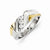 14k Two-tone Gold Diamond Mens Ring