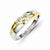 14k Two-tone Diamond Mens Ring