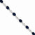 14K White Gold Diamond and Sapphire Bracelet