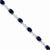 14K White Gold Diamond and Sapphire Bracelet