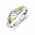 14k Two-tone Gold Diamond Mens Ring