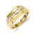 14k Yellow Gold Diamond Mens Ring