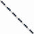 14K White Gold Diamond & Sapphire Bracelet