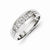14k White Gold Diamond Men's Ring