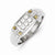 14k Two-tone Diamond Men's Ring