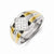 14k Two-tone Black & White Diamond Men's Ring