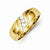 14k Yellow Gold Diamond Mens Ring