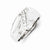 14k White Gold Diamond Men's Ring