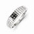 14k White Gold Black Diamond Mens Ring